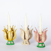 Mini Tulip Candle Holder Yellow